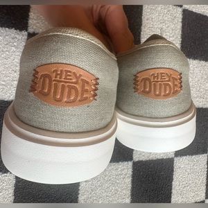 HEY DUDE Conway Craft Linen Taupe NEW!